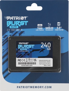 Накопитель SSD Patriot SATA-III 240GB PBE240GS25SSDR