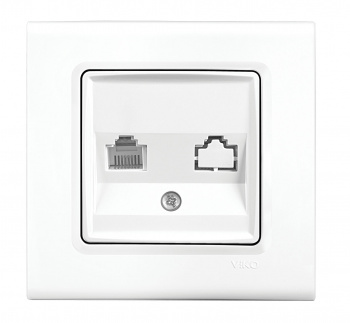 Розетка комп. Panasonic Linnera S 91400078-RU одинар. скрыт. IP20 белый (упак.:1шт)