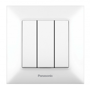 Выключатель Panasonic Arkedia Slim скрыт. 3кл. IP20 белый (упак.:1шт) (WNTC00152WH-RU)