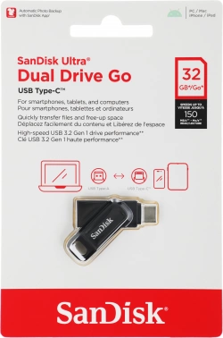 Флеш Диск Sandisk 32GB Ultra Dual Drive Go