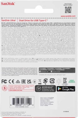 Флеш Диск Sandisk 32GB Ultra Dual Drive Go
