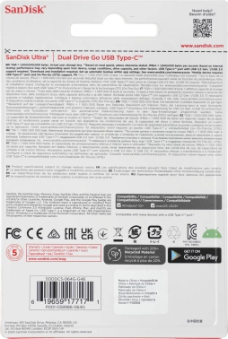 Флеш Диск Sandisk 64GB Ultra Dual Drive Go