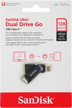 Флеш Диск Sandisk 128GB Ultra Dual Drive Go