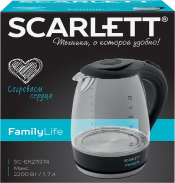Чайник электрический Scarlett SC-EK27G74