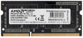 Память DDR3 4GB 1600MHz AMD  R534G1601S1SL-U