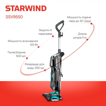 Пылесос паровой Starwind SSV9550