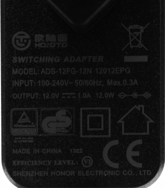 Блок питания AC/DC Hikvision  ADS-12FG-12N 12012EPG