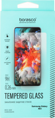 Защитное стекло для экрана BoraSCO прозрачный для Samsung Galaxy A02 антиблик. 1шт. (39930)