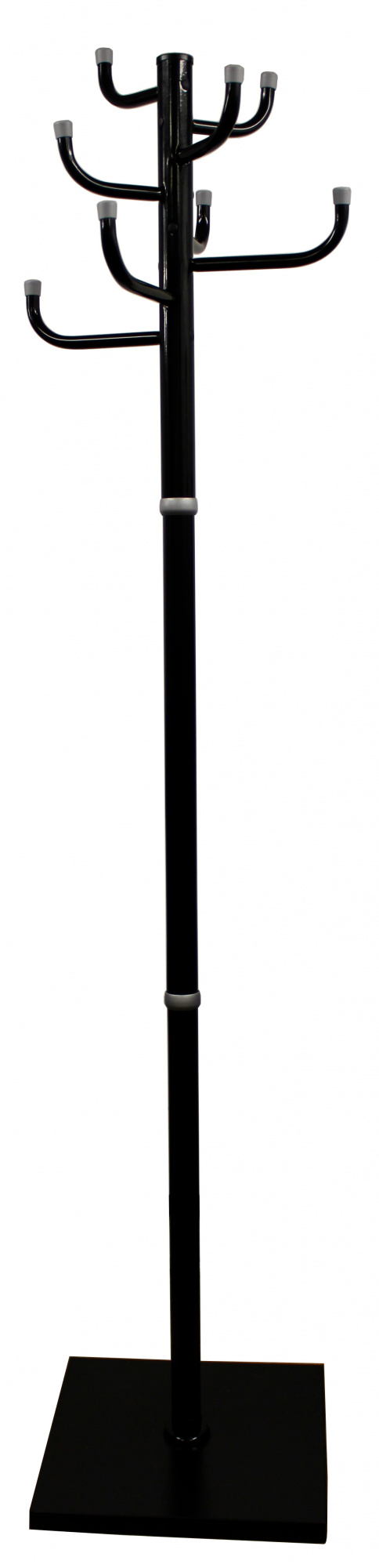 Вешалка напольная Бюрократ Мажор 2 МАЖОР 2/BLACK черный основание квадрат наконечники серебристый для верхней одежды метал. (упак.:1шт)
