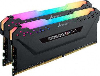 Память DDR4 2x8Gb 3200MHz Corsair CMH16GX4M2Z3200C16 Vengeance RGB Pro RTL Gaming PC4-25600 CL16 DIMM 288-pin 1.35В Intel