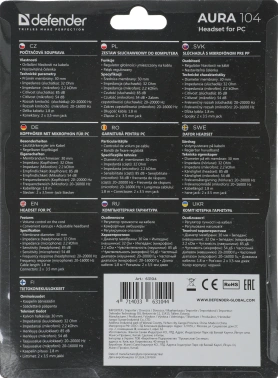 Наушники с микрофоном Defender Aura 104