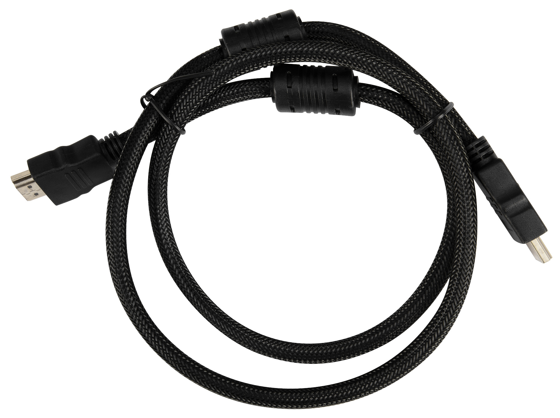 Кабель аудио-видео Buro HDMI (m)/HDMI (m) 1м. феррит.кольца Позолоченные контакты черный (HDMI-V1.4-1MC)