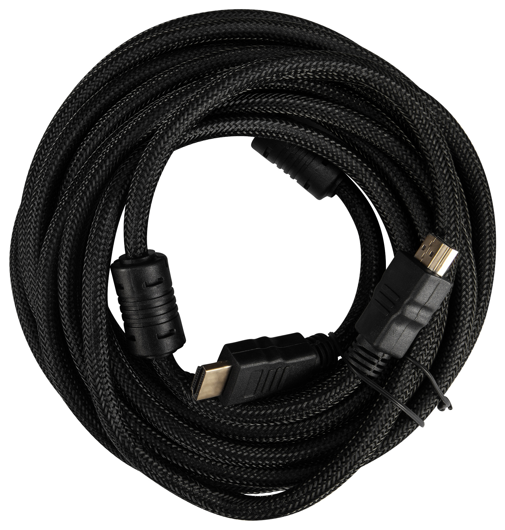 Кабель аудио-видео Buro HDMI (m)/HDMI (m) 5м. феррит.кольца Позолоченные контакты черный (HDMI-V1.4-5MC)