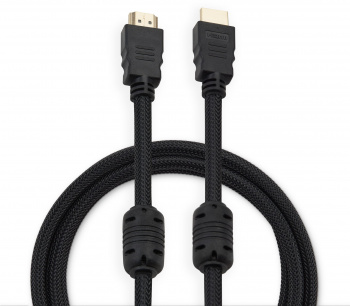 Кабель аудио-видео Buro HDMI (m)/HDMI (m) 5м. феррит.кольца позолоч.конт. черный (HDMI-V1.4-5MC)