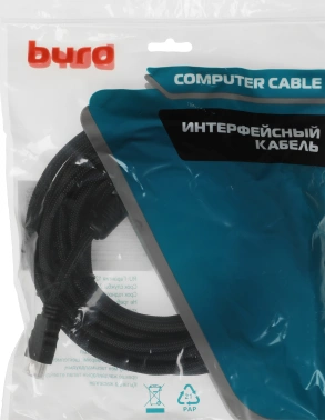 Кабель аудио-видео Buro HDMI (m)/HDMI (m) 5м. феррит.кольца позолоч.конт. черный (HDMI-V1.4-5MC)