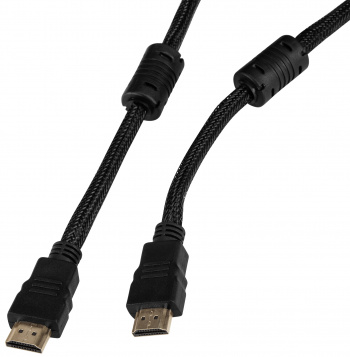 Кабель аудио-видео Buro HDMI (m)/HDMI (m) 10м. феррит.кольца позолоч.конт. черный (HDMI-V1.4-10MC)