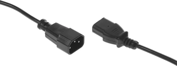 Кабель-удлинитель Buro IEC C13 IEC C14 3м (AN23-1008-3) черный (пакет)