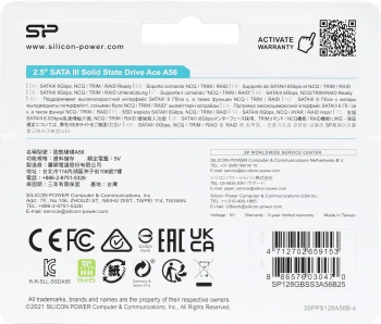 Накопитель SSD Silicon Power SATA-III 128GB SP128GBSS3A56B25