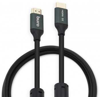 Кабель аудио-видео Buro HDMI (m)/HDMI (m) 5м. феррит.кольца позолоч.конт. черный (BHP-HDMI-2.1-5G)