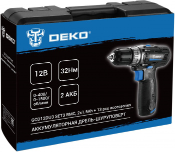 Дрель-шуруповерт Deko GCD12DU3 SET 3