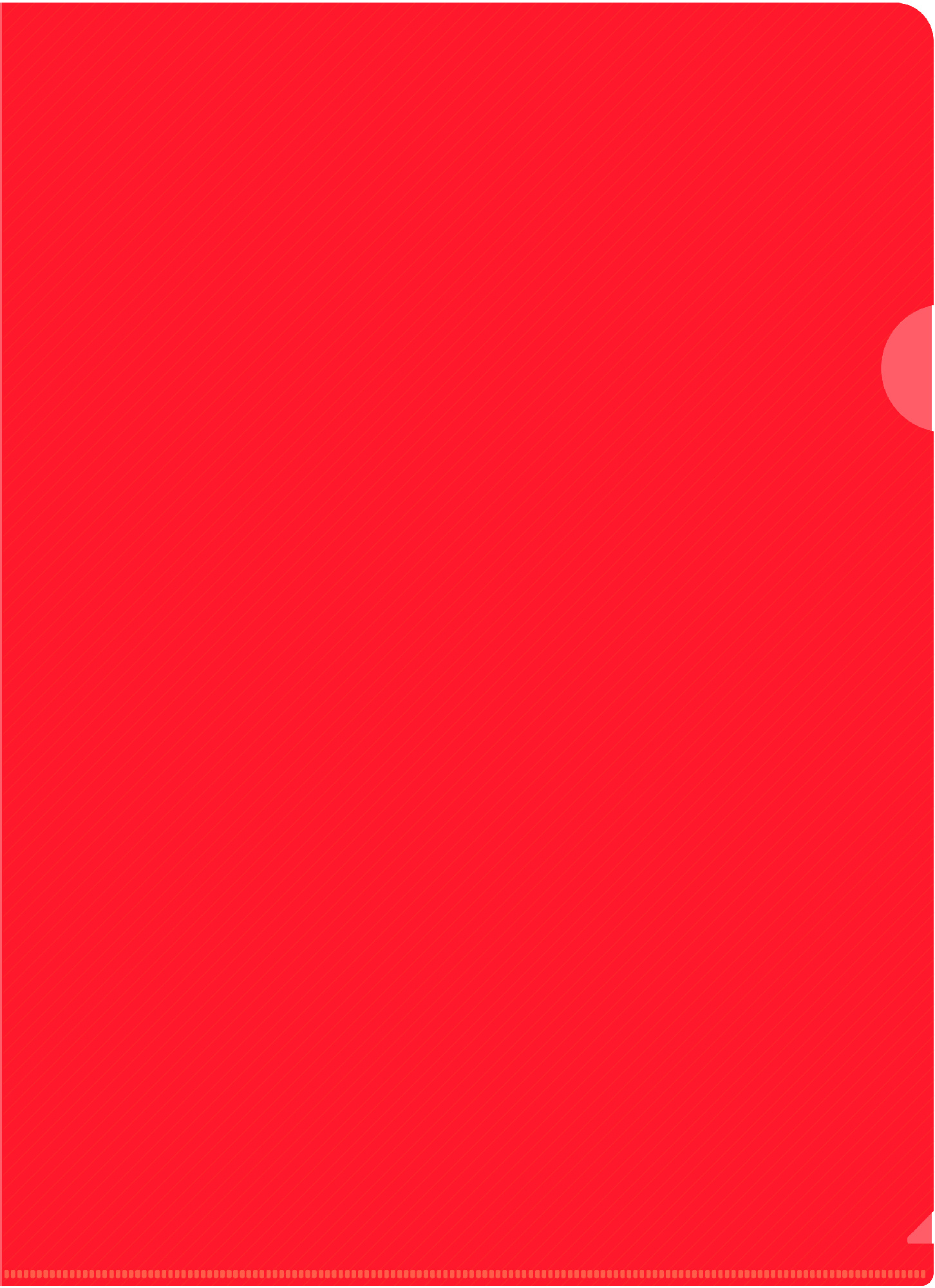 Папка-уголок Бюрократ DeLuxe DLCRED A4 пластик 0.18мм красный