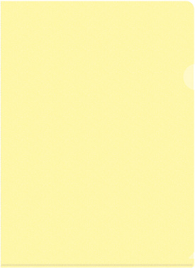 Папка-уголок Бюрократ Pastel -EPAST, YEL A4 пластик 0.18мм желтый