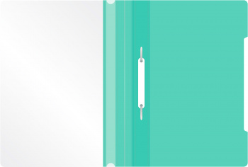 Папка-скоросшиватель Бюрократ Pastel -PSLAST/GRN A4 прозрач.верх.лист пластик мятный 0.14/0.18