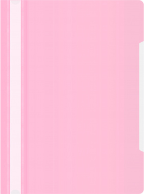 Папка-скоросшиватель Бюрократ Pastel -PSLPAST/PINK A4 прозрач.верх.лист пластик розовый 0.14/0.18