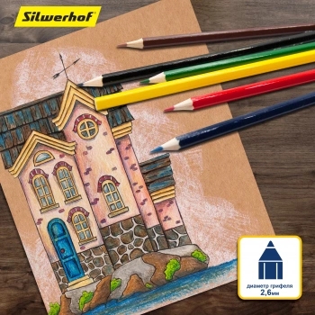 Карандаши цв. Silwerhof  Веселые друзья