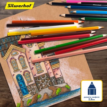 Карандаши цв. Silwerhof  Веселые друзья