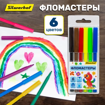 Фломастеры Silwerhof  Веселые друзья