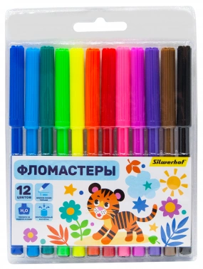 Фломастеры Silwerhof  Веселые друзья