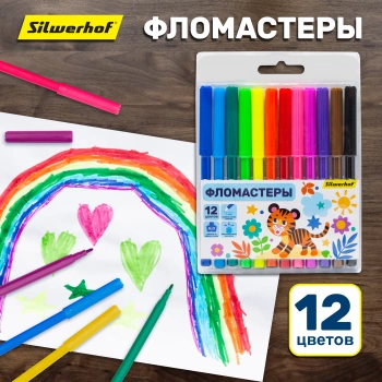 Фломастеры Silwerhof  Веселые друзья
