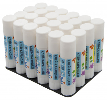 Клей-карандаш Silwerhof 8гр ПВА термоусадочная упаковка Веселые друзья