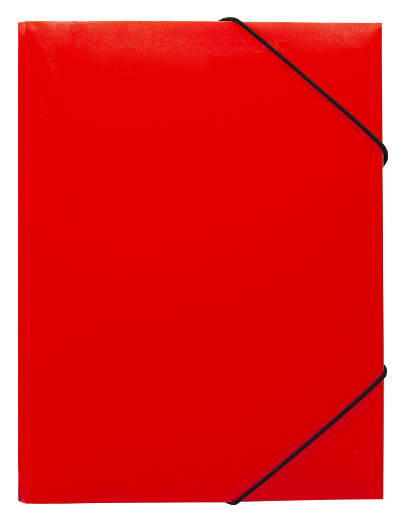 Папка на резинке Бюрократ Double Neon DNE510ORBL A4 пластик кор.30мм 0.5мм оранжевый/черный