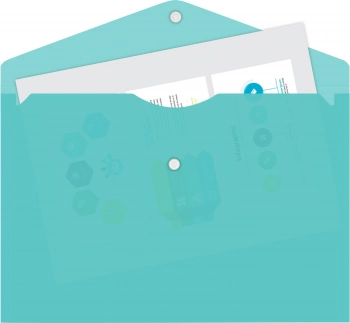 Конверт на кнопке Бюрократ Pastel -PKPAST/GRN A4 пластик 0.18мм мятный