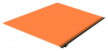 Папка на молнии ZIP Бюрократ Double Neon DNEBPM5AORBL A5 полипропилен 0.15мм оранжевый цвет молнии черный