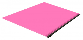Папка на молнии ZIP Бюрократ Double Neon DNEBPM5APINKBL A5 полипропилен 0.15мм розовый цвет молнии черный