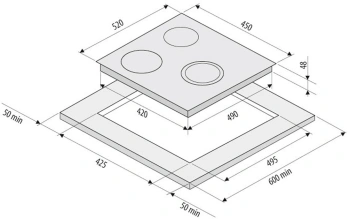 Варочная поверхность Krona Fidato 45