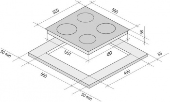 Индукционная варочная поверхность Krona Vento 60