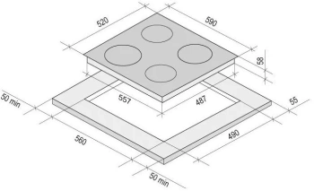 Индукционная варочная поверхность Krona Vento 60