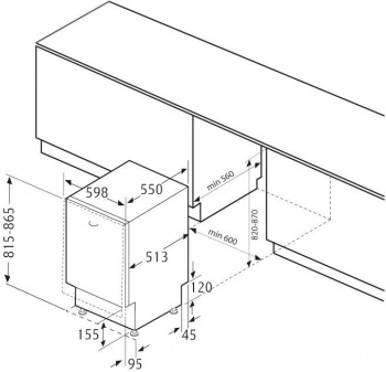 Посудомоечная машина встраив. Krona Delia 60