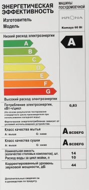 Посудомоечная машина встраив. Krona Kamaya 60