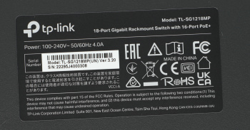 Коммутатор TP-Link  TL-SG1218MP