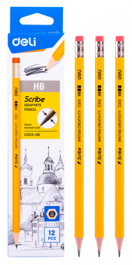 Карандаш ч/г Deli  EC003-HB