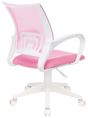Кресло Бюрократ CH-W695NLT розовый TW-06A TW-13A сетка, ткань крестовина пластик пластик белый