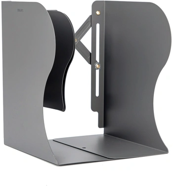 Подставка-ограничитель для книг Deli 78631BLACK 114х114х220мм расшир. металл цв.черный