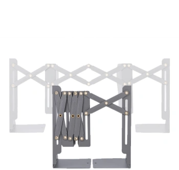 Подставка-ограничитель для книг Deli 78631BLACK 114х114х220мм расшир. металл цв.черный