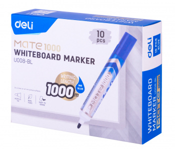 Маркер для досок Deli  EU008-BL