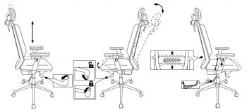 Кресло эргономичное Бюрократ  MC-W612N-H